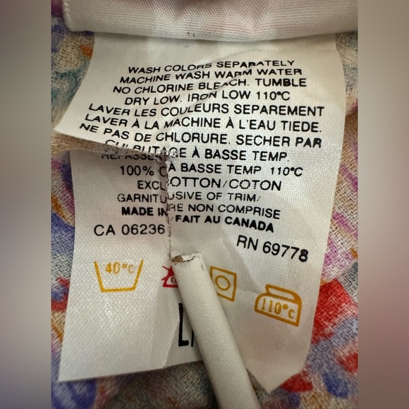 Vintage Women’s Lady Foot Locker Deadstock Floral Button Cotton Slit Ankle Skirt - Picture 6 of 7